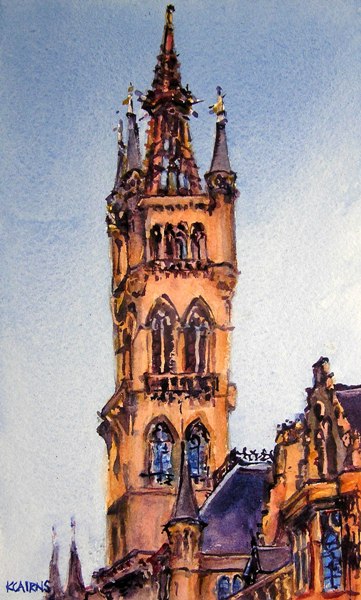 'Gothic Spire, Glasgow University' by artist Karen Cairns